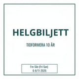 Pysselbiljett för hela helgen. 6-8 november för att fira Tidformera 10 år.