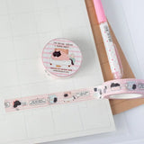 Washi tape Mocha - I'm A Social Vegan, I Avoid Meet