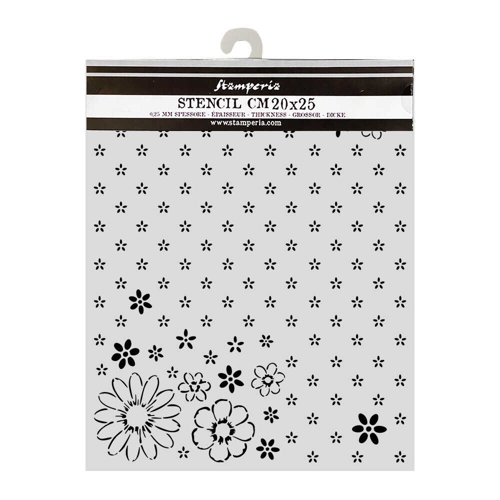 Thick Stencil 12 x 25 cm - Cozy Family - Together Pattern