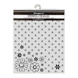 Thick Stencil 12 x 25 cm - Cozy Family - Together Pattern