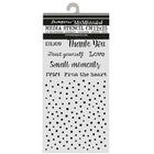 Thick Stencil 12 x 25 cm - Cozy Family - Writings and Dots