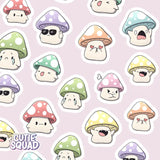 Stickersheet CutieSquad - Shrooms