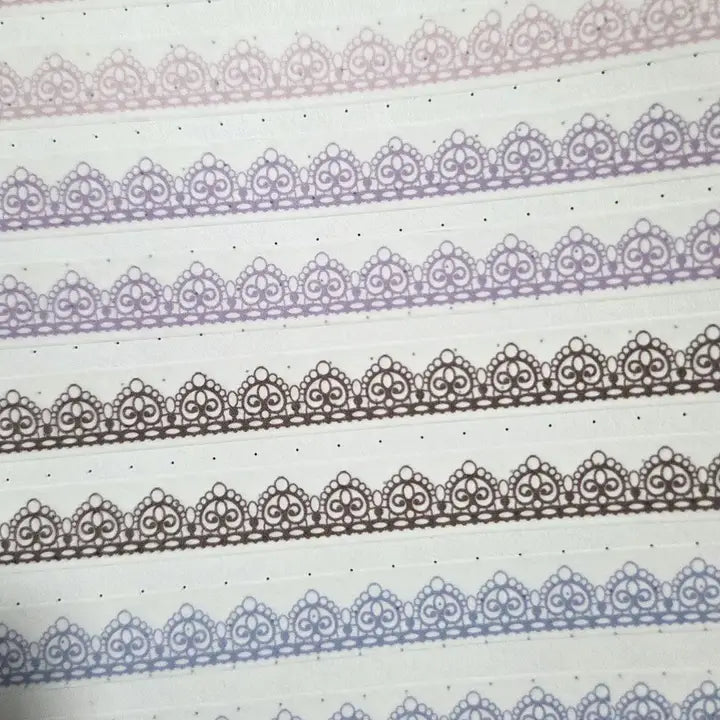 Washi tape 10 mm - Lace - Lilac Easter