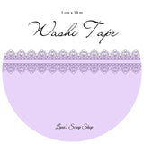Washi tape 10 mm - Lace - Lilac Easter