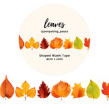 Washi Tape - Shaped 20 mm - Leaves