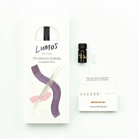 Lumos Pro Refillable Multi-Tip Pen - Duo Tip - Matte Black