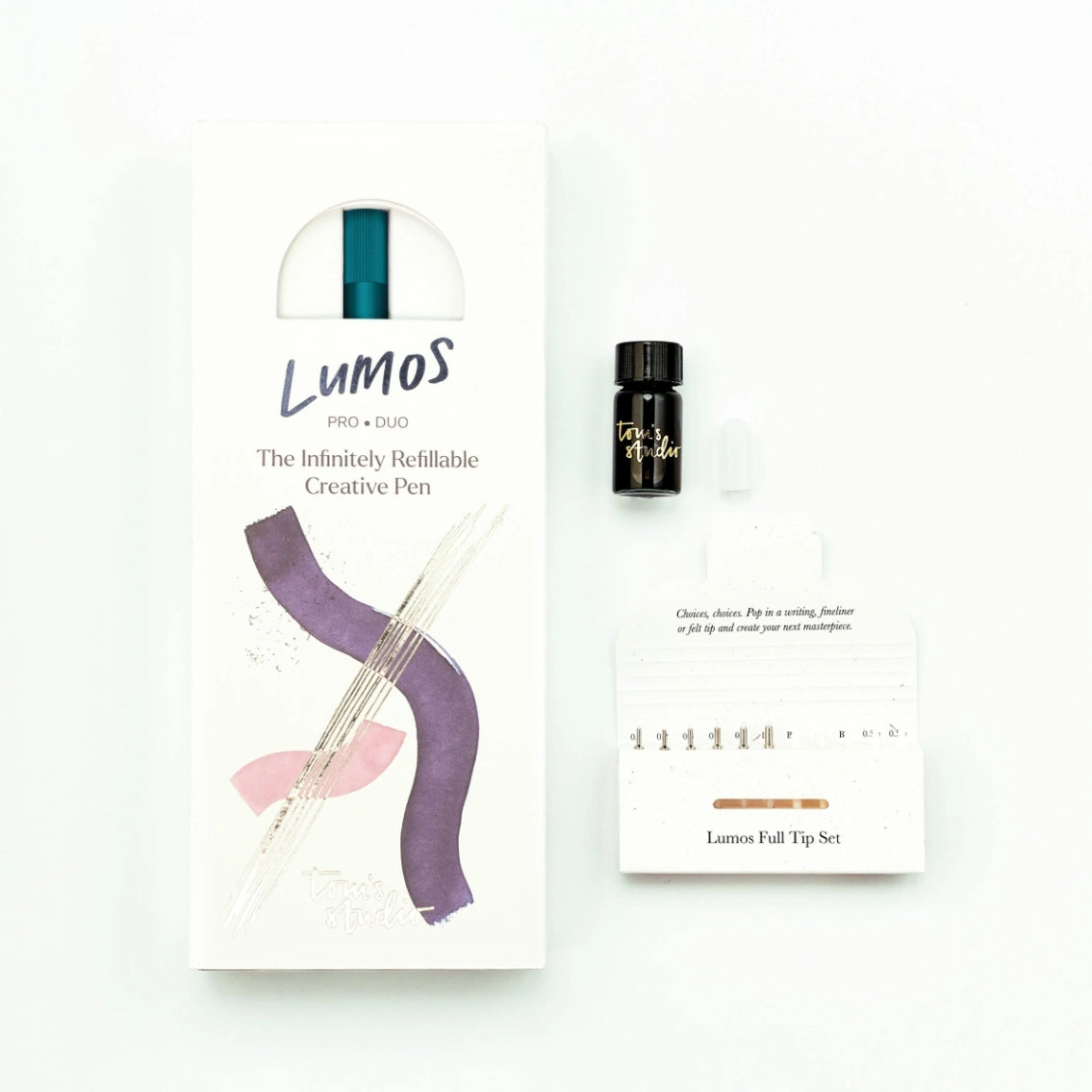 Lumos Pro Refillable Multi-Tip Pen - Duo Tip - Ivy