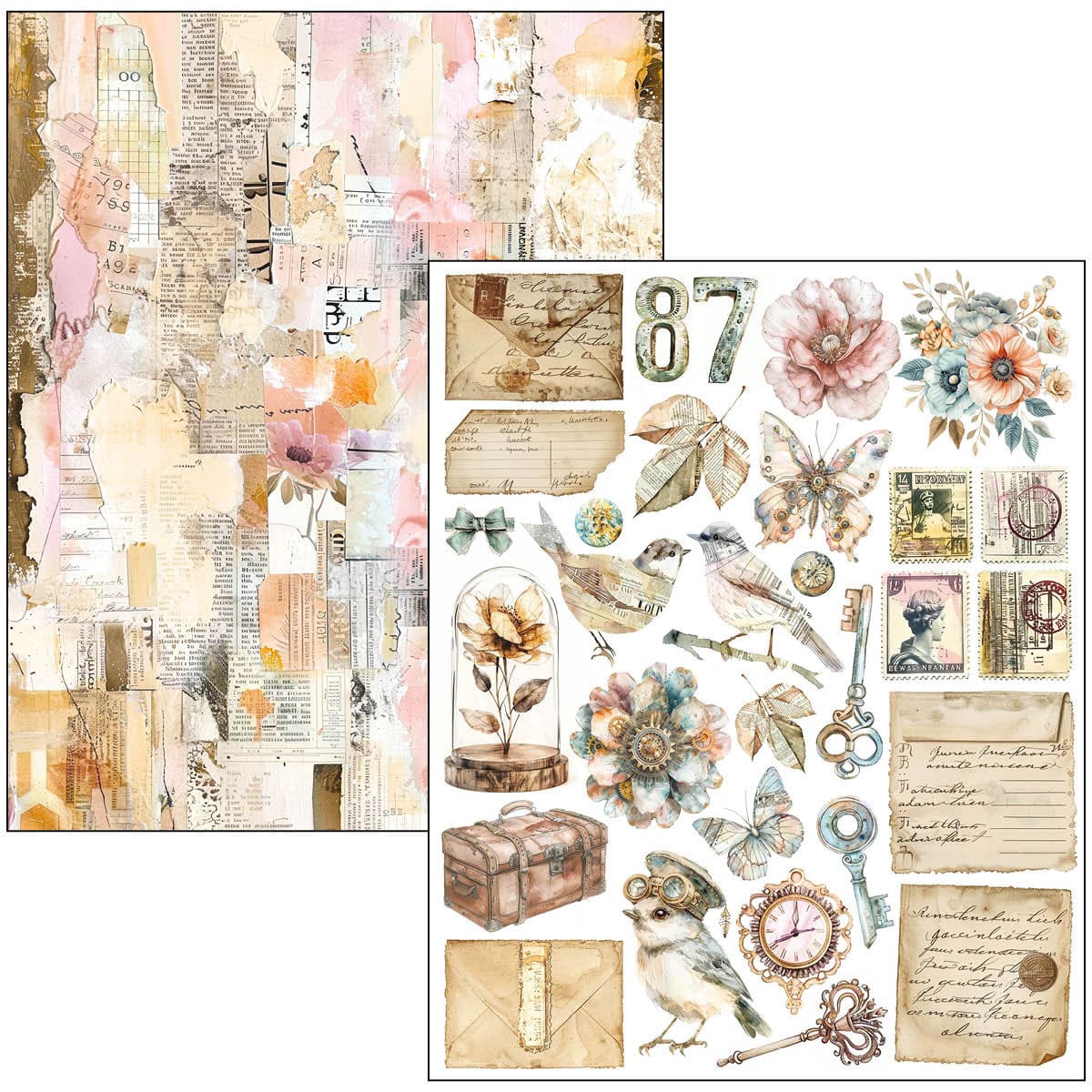 Mixed media book - Lost in Time