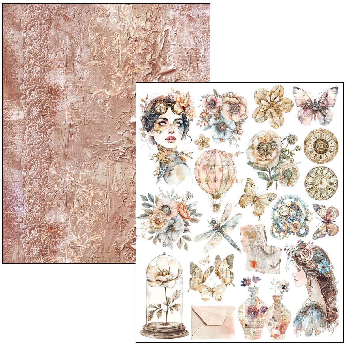 Mixed media book - Lost in Time