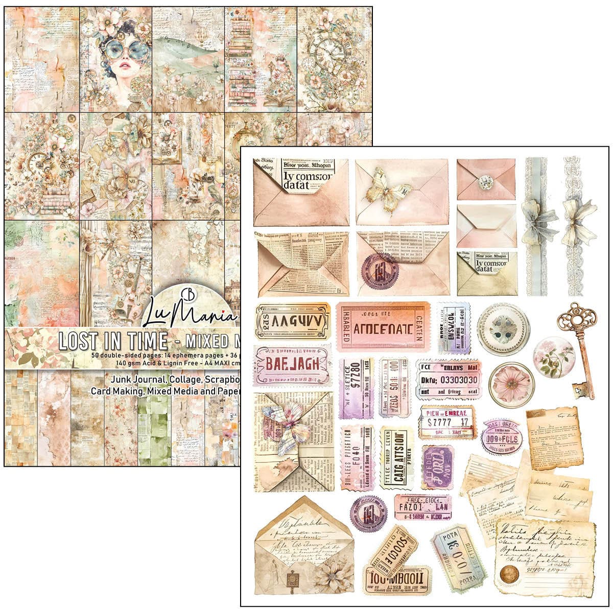 Mixed media book - Lost in Time