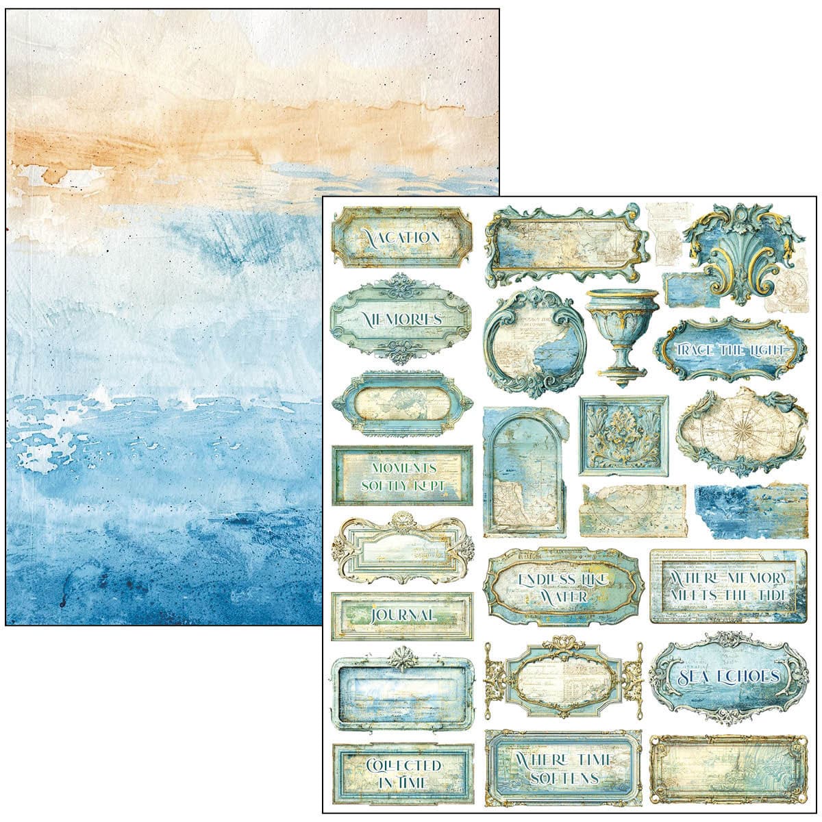 Mixed media book - Edge of the Ocean