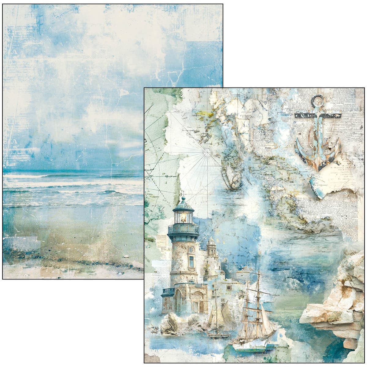 Mixed media book - Edge of the Ocean