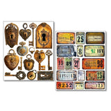 Mixed Media Stickers - 10-pack - Scratched Labels