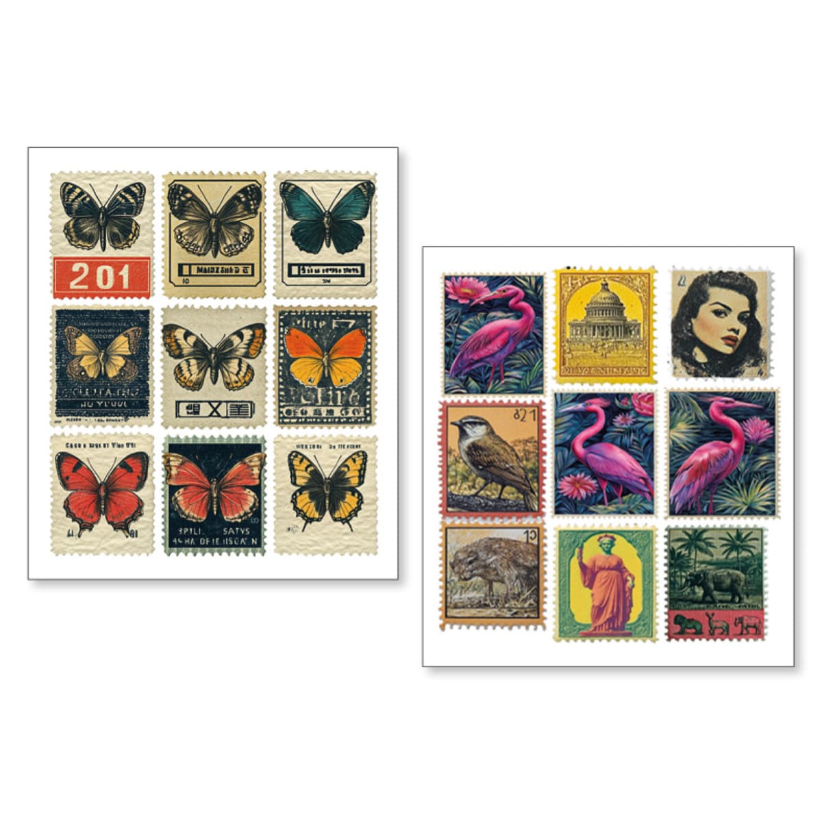 Art stickers 14 x 12 10-pack - Faraway mail