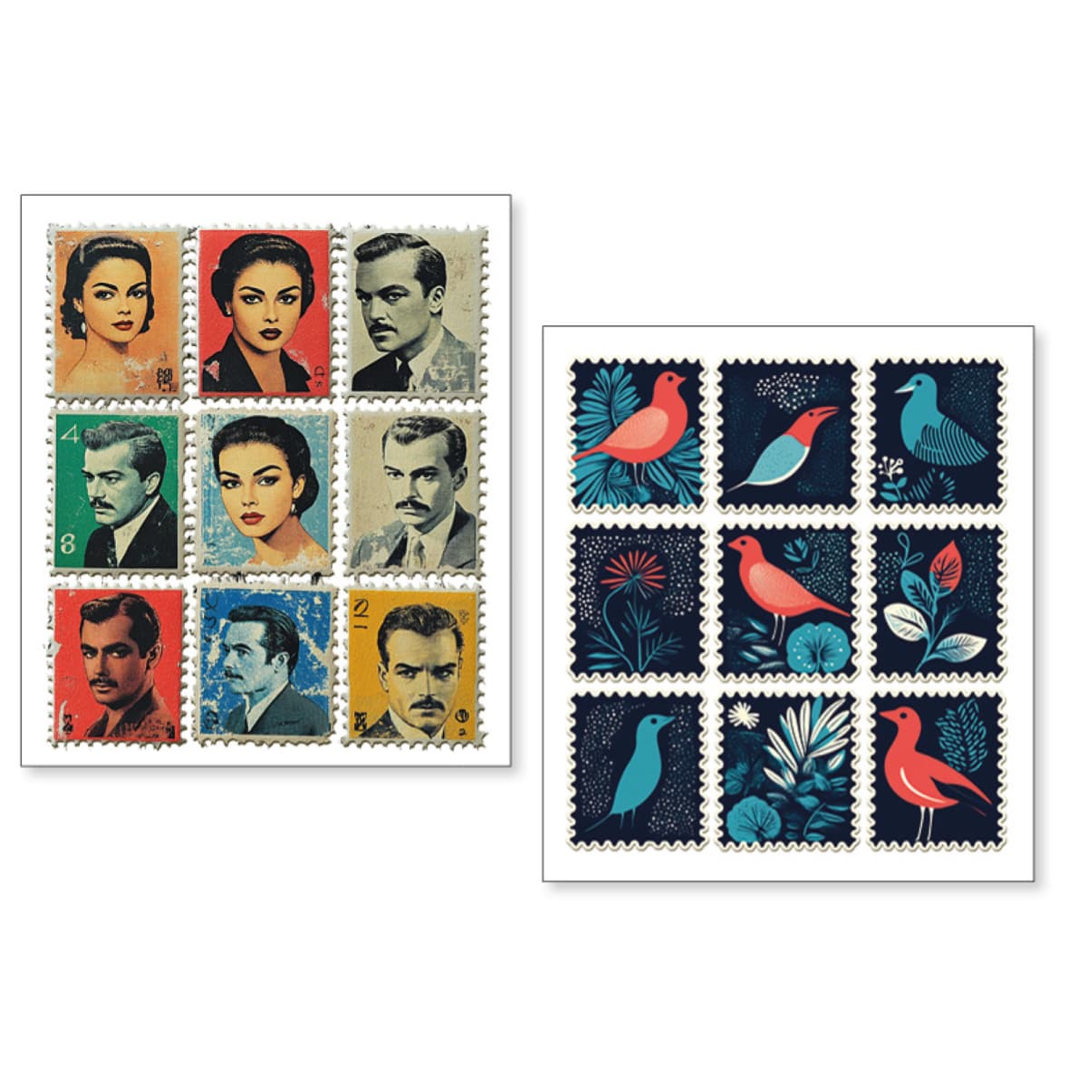 Art stickers 14 x 12 10-pack - Faraway mail