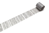 Washi Tape Script border monochrome 50 mm