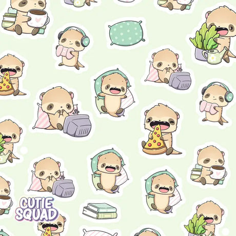 Stickersheet CutieSquad - Meerkats Chilling
