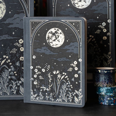 Dotted Notebook Moonlit Garden A5 - Kraft