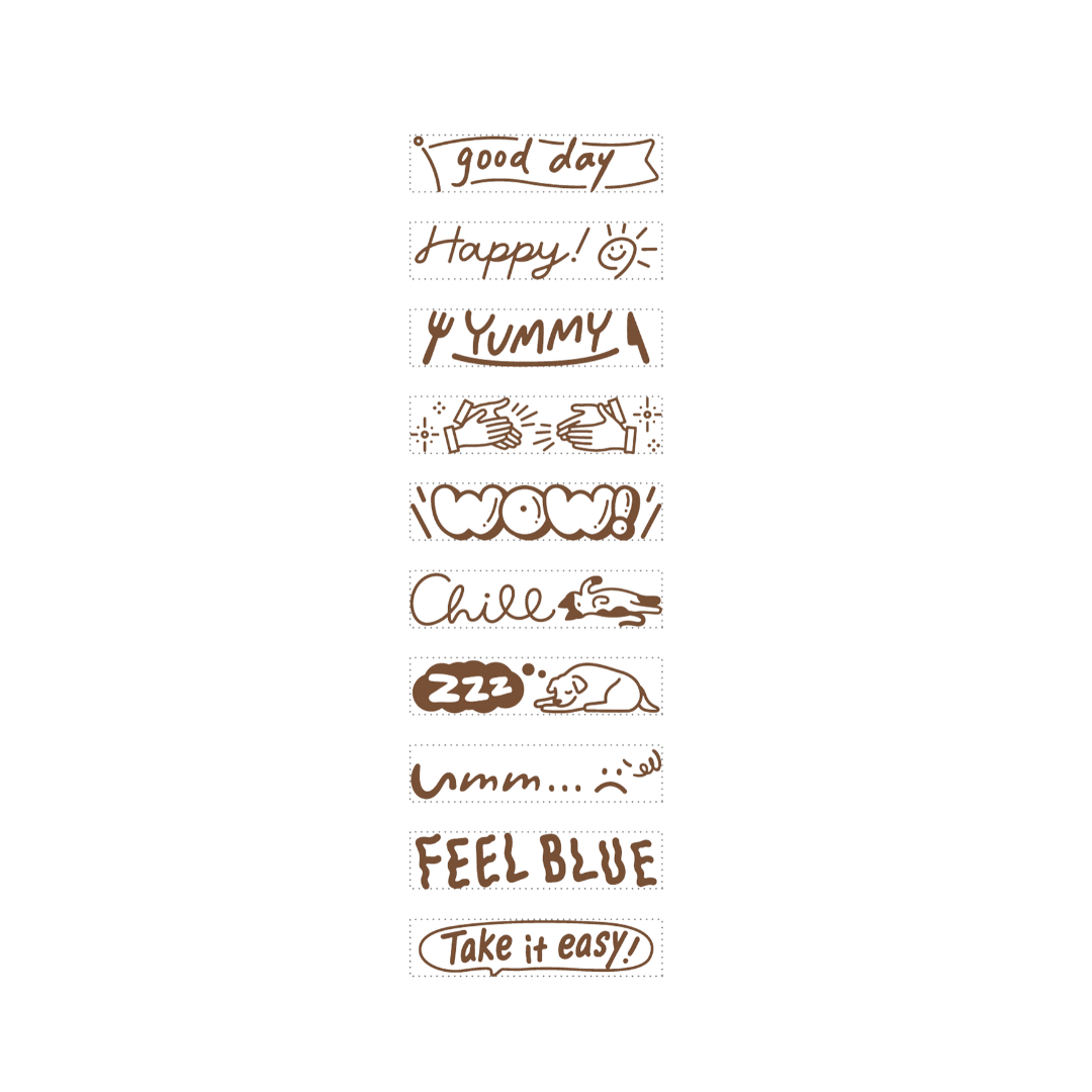 Rotary decoration stamp - Mini - Today's Mood
