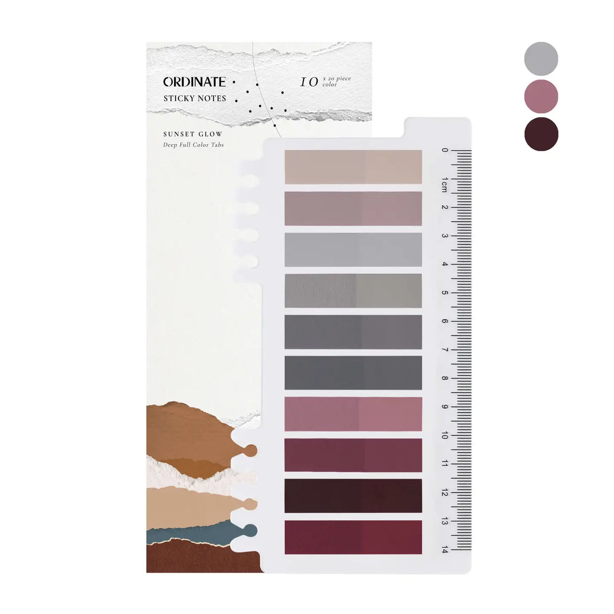 Sticky Notes 10 colors - Sunset Glow