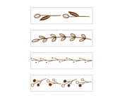 Nototo Join Stamp - Sepia - Plants