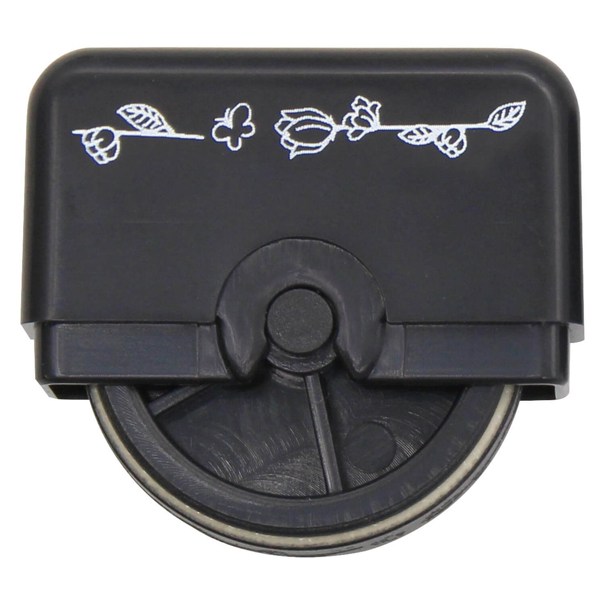 Nototo Roller Stamp - Black - Flowers & Butterflies