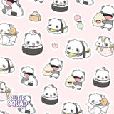 Stickersheet CutieSquad - Panda Platter