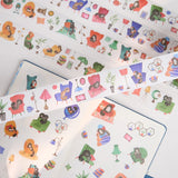 Sticker Set Washi Tape - Paw Parlor - 4-pack