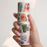 Sticker Set Washi Tape - Paw Parlor - 4-pack