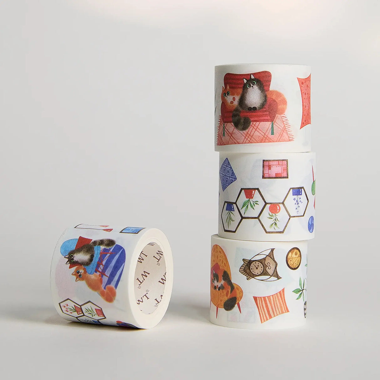 Sticker Set Washi Tape - Paw Parlor - 4-pack