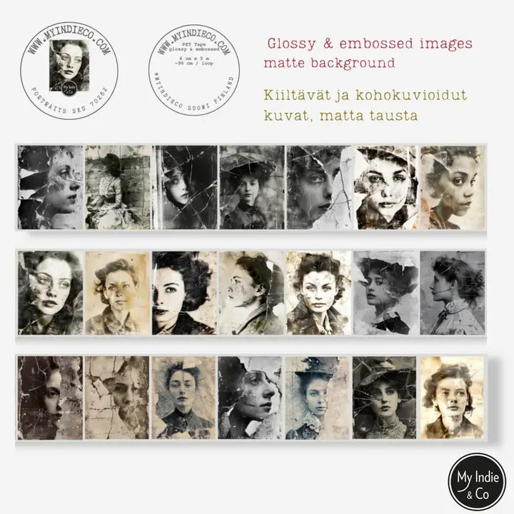 Pet Tape - MIC - Portraits - Glossy & Embossed 60 mm