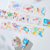 Sticker Washi Tape - Pre-cut - Dopamine Days - 65 mm