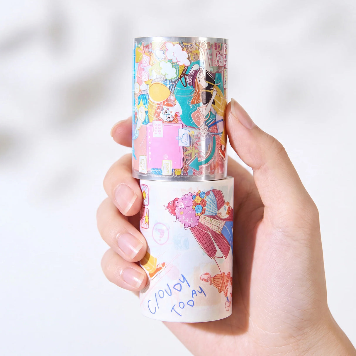 Sticker Washi Tape - Pre-cut - Dopamine Days - 65 mm