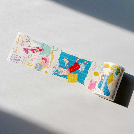Sticker Washi Tape - Pre-cut - Dopamine Days - 65 mm
