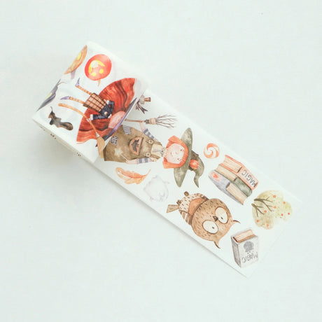 Sticker Washi Tape - Pre-cut - Ghoulish Gathering - 55 mm