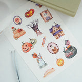 Sticker Washi Tape - Pre-cut - Ghoulish Gathering - 55 mm