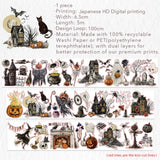 Sticker Pet Tape - Pre-cut - Haunted House - 65 mm