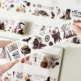 Sticker Pet Tape - Pre-cut - Haunted House - 65 mm