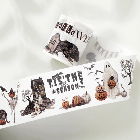 Sticker Pet Tape - Pre-cut - Haunted House - 65 mm