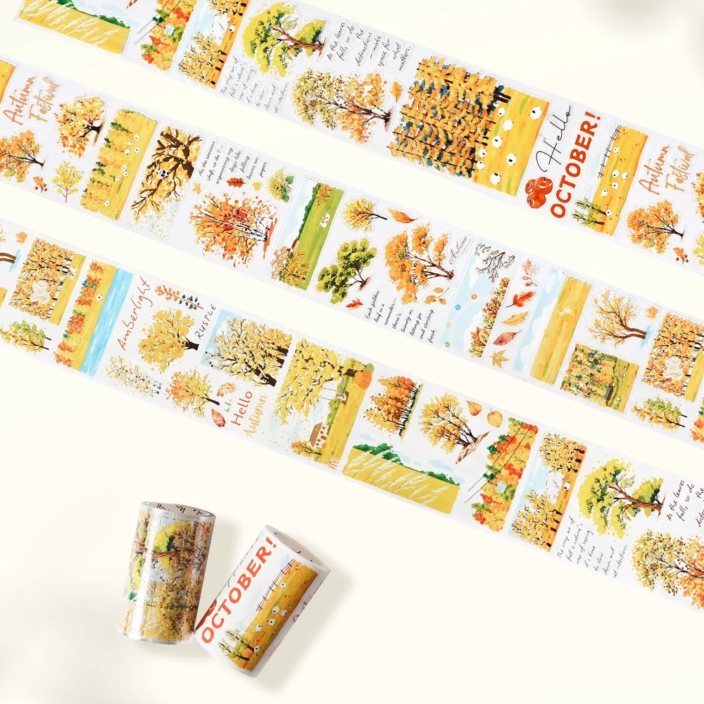 Sticker Pet Tape - Pre-cut - Hello Autumn - 70 mm