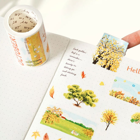 Sticker Pet Tape - Pre-cut - Hello Autumn - 70 mm