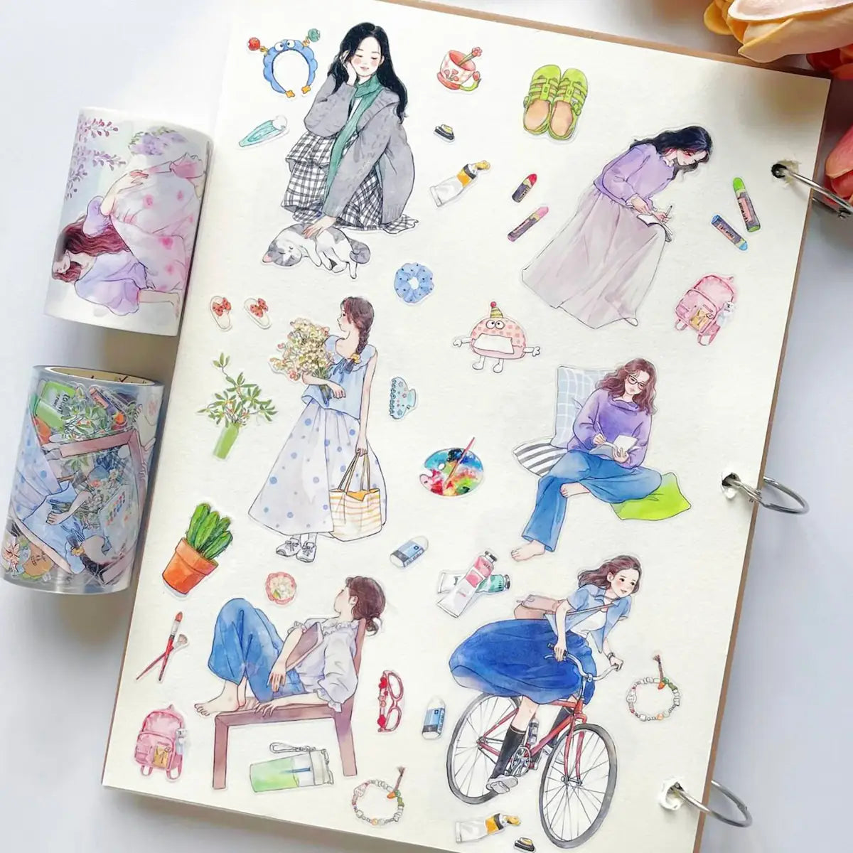 Sticker Washi Tape - Pre-cut - Hello Weekend - 70 mm