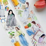 Sticker Washi Tape - Pre-cut - Hello Weekend - 70 mm