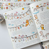 Sticker Pet Tape - Pre-cut - 40 mm - Kitty Conga