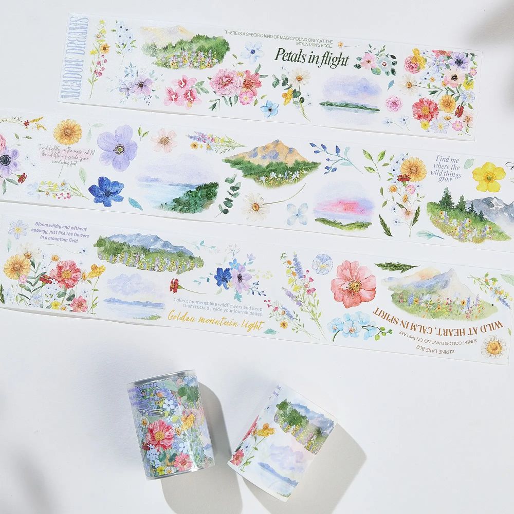 Sticker Pet Tape - Pre-cut - 60 mm - Lakeside Glow