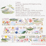 Sticker Pet Tape - Pre-cut - 60 mm - Lakeside Glow