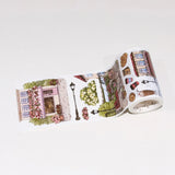 Sticker Washi Tape - Pre-cut - 70 mm - Maple Café