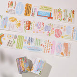 Washi Tape Stickers - Pre-cut - The Confident Mind - 60 mm