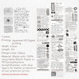 Sticker Washi Tape - Pre-cut 65 mm - Scribbled Thoughts