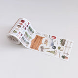 Sticker Washi Tape - Pre-cut - 70 mm - Summer Market